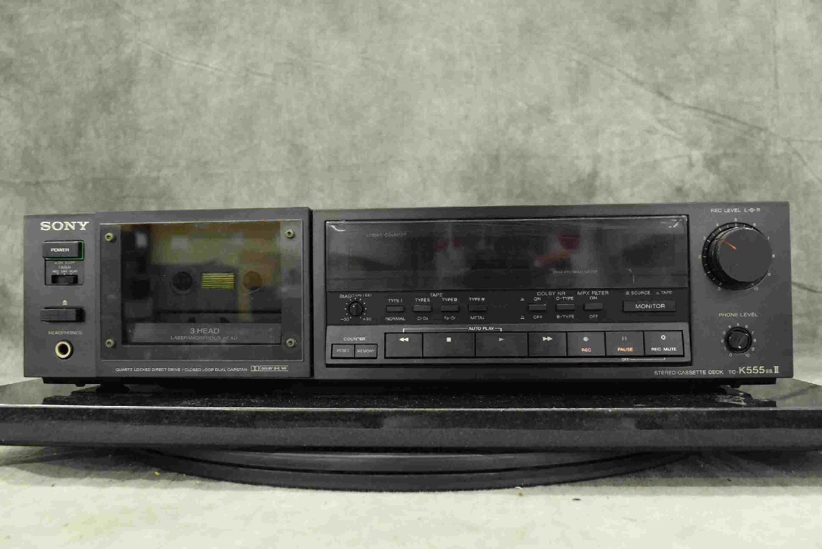 F*SONY Sony TC-K555ES II stereo cassette deck * junk *