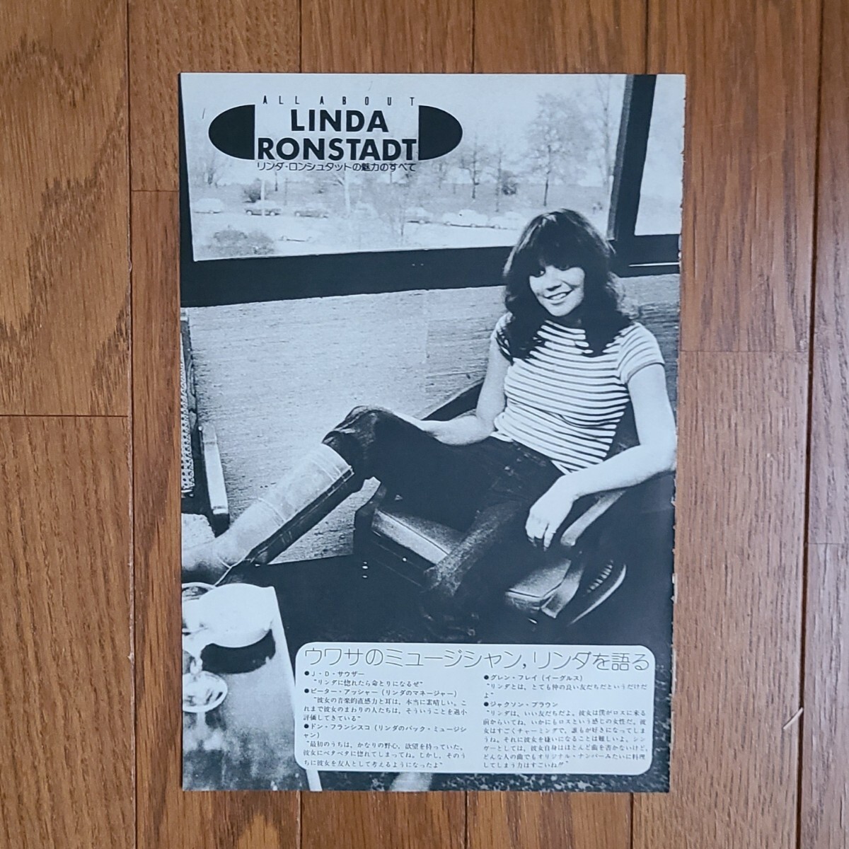 リンダ・ロンシュタット Linda Ronstadt 読み物 グラビア Hasten Down the Wind/Simple Dreams 雑誌レコード広告1977年 1978年（切り抜き)_画像6