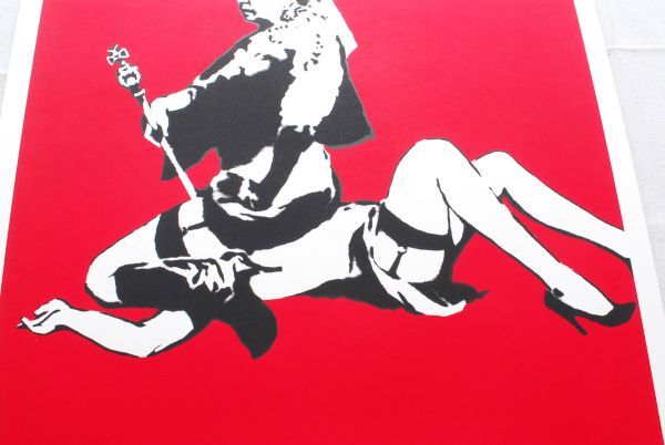 希少 WCP Banksy バンクシー QUEEN VICTORIA リプロダクション シルクスクリーン プリント 現代アート 限定品_画像3