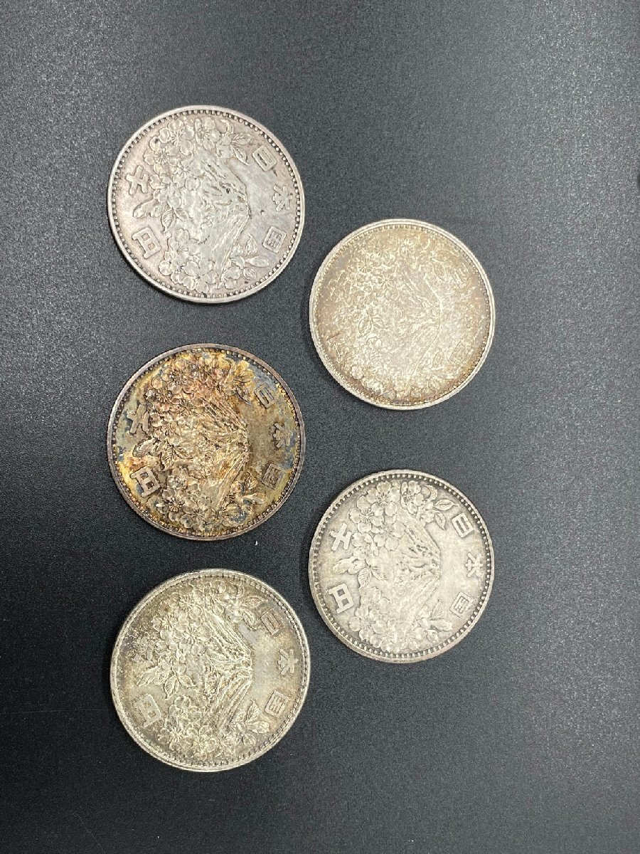 1円スタート　東京オリンピック　1000円銀貨　1964年　昭和39年　硬貨　5枚セット_画像3