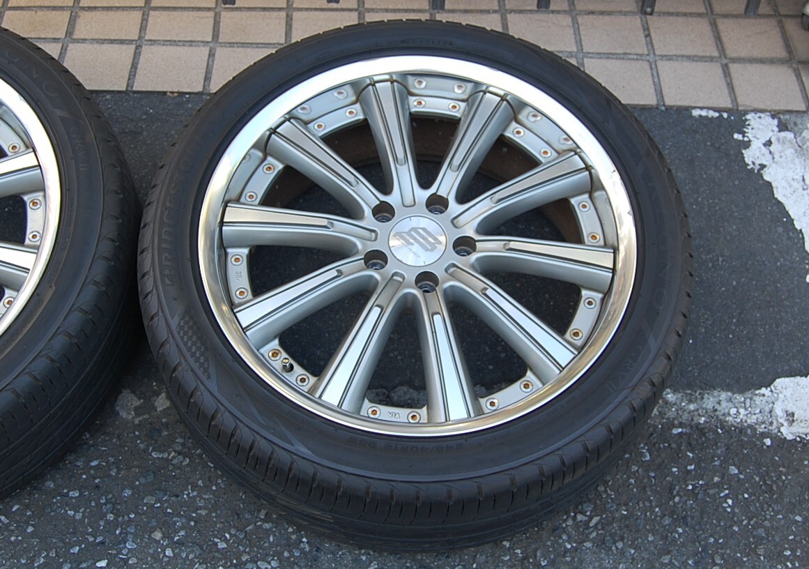 【9部山】RAYS BLACKFLEET レイズ ブラックフリート BRIDGESTONE REGNO ブリヂストン レグノ GRVⅡ 付き_画像6