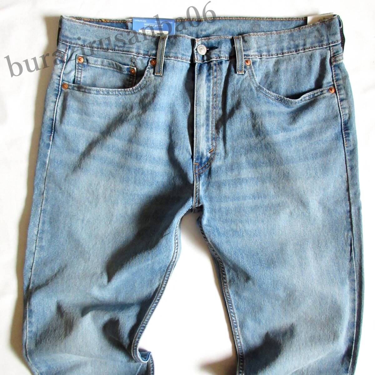 メンズ W32 未使用 定価10,450円 リーバイス Levi's 502 COOL ストレッチ デニムパンツ ジーンズ テーパード 春夏 涼しいパンツ 29507-1328_画像2