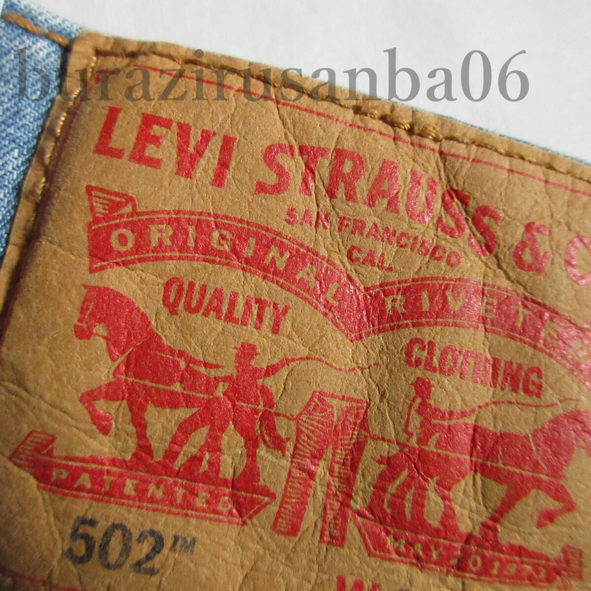 メンズ W36 未使用 定価10,450円 リーバイス Levi's 502 COOL ストレッチ デニムパンツ ジーンズ テーパード 春夏 涼しいパンツ 29507-1328_画像8