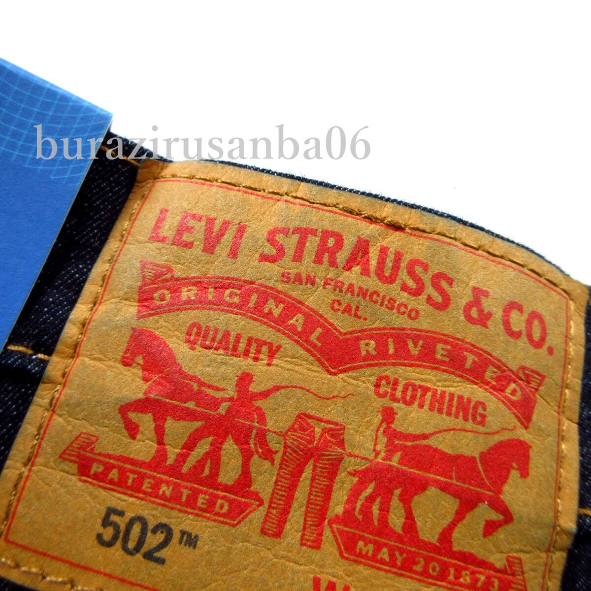 メンズ W33◆未使用 リーバイス Levi's 502 COOL ストレッチ デニムパンツ ジーンズ テーパード 春夏 涼しいパンツ 29507-1061_画像8