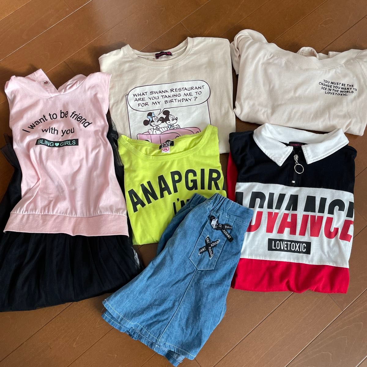 ラブトキ　アナップ　 Tシャツ　ワンピース　まとめ売り　　　140〜150cm   夏服 女の子