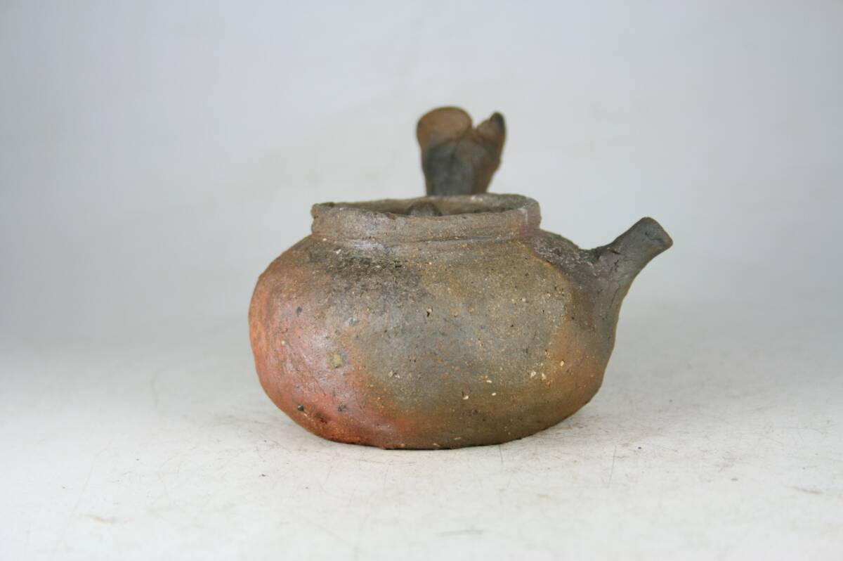  collector discharge goods . Akira Zaimei Bizen . hand .. south . hand width hand small teapot ②. tea utensils 