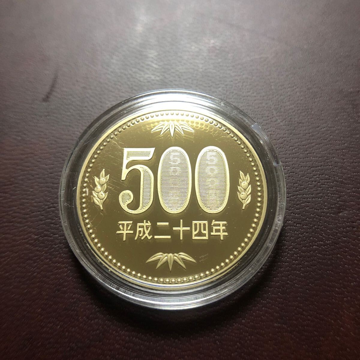 500円プルーフ硬貨　平成24年　セット出し_画像1