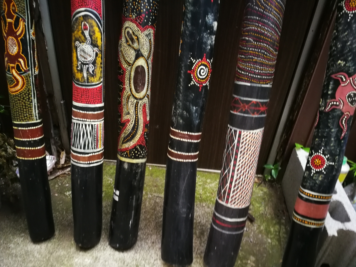  снижение цены Indonesia щеки производства ti Jeury du-abo Rige naru дизайн Didgeridoo эвкалипт? пункт .. дизайн 40% off общая длина примерно 120cm низ внутри примерно 6-7cm2