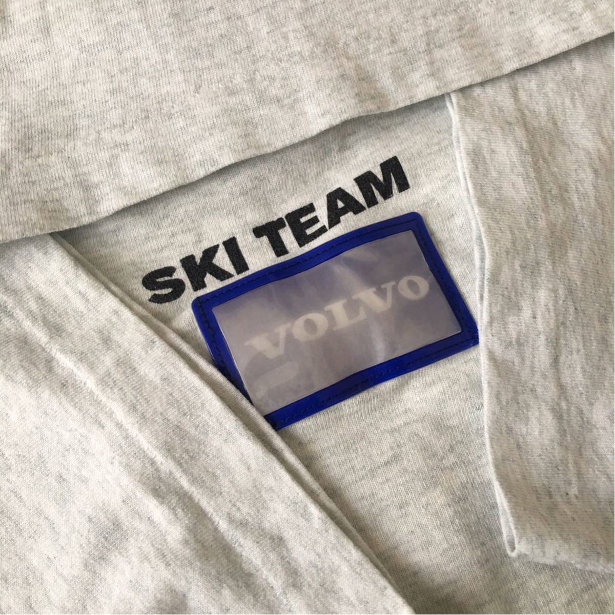 ビンテージ 90s【VOLVO】SKI TEAM スキー Tシャツ L ボルボ スウェーデン 車 マッコイ 販促品 ユーロ 古着 スノーボード アメカジ 企業T_画像8