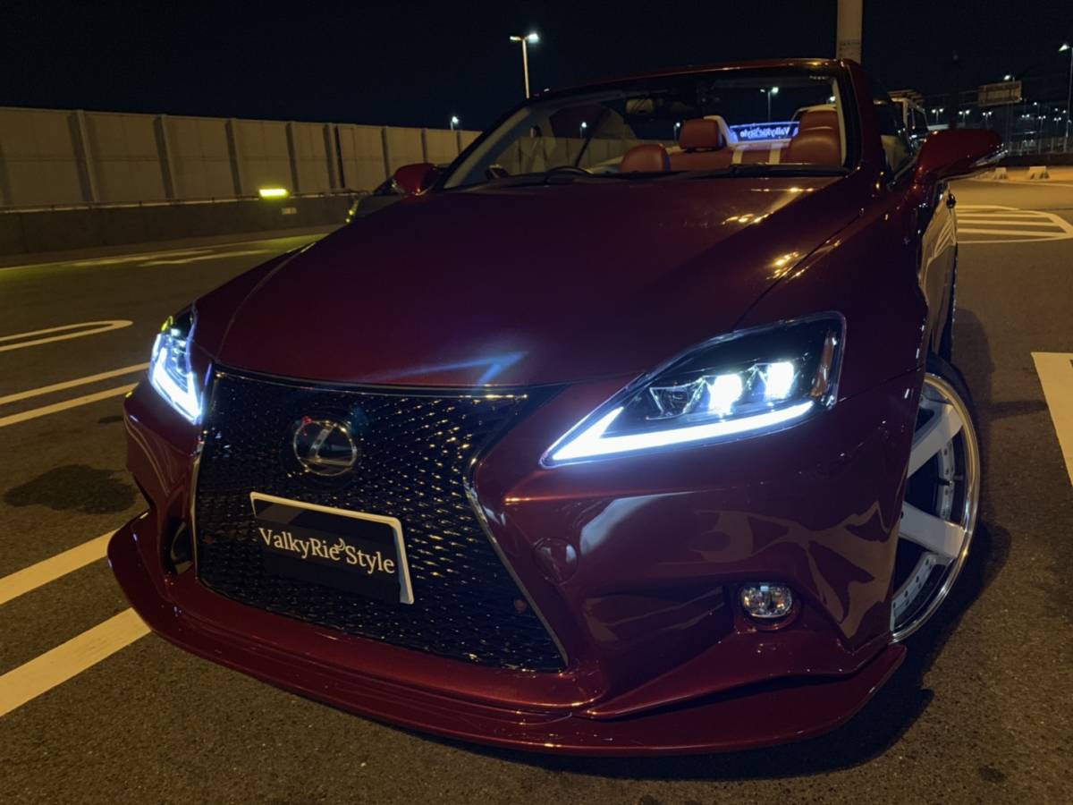 valkyrie style レクサス ISC is250c is350c 専用　ウィンドディフレクター　LEXUS文字　リモコン付き　lexus is-c 　LED白,,,,,..._画像8