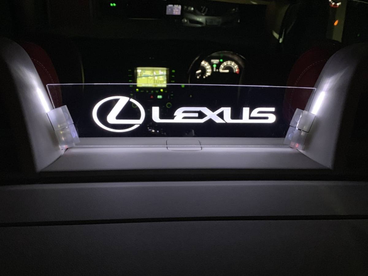 valkyrie style レクサス ISC is250c is350c 専用　ウィンドディフレクター　LEXUS文字　リモコン付き　lexus is-c 　LED白///_画像1