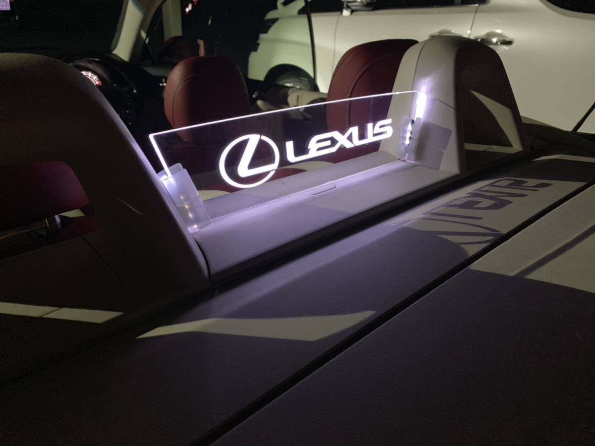 valkyrie style レクサス ISC is250c is350c 専用　ウィンドディフレクター　LEXUS文字　リモコン付き　lexus is-c 　LED白./_画像3