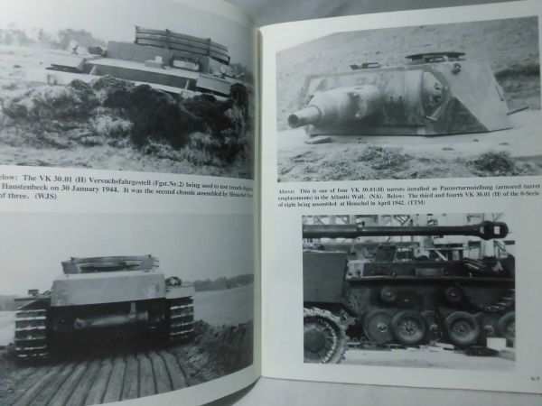 洋書 PANZER TRACTS No.6 ドイツ重戦車 写真資料本 Schwere Panzerkamfwagen D.W.to E-100 including the Tigers[1]B2100の画像3