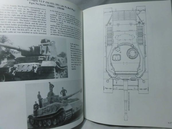 洋書 PANZER TRACTS No.6 ドイツ重戦車 写真資料本 Schwere Panzerkamfwagen D.W.to E-100 including the Tigers[1]B2101_画像6