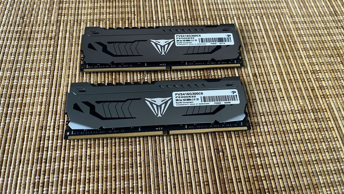 断捨離 Patriot(パリット) メモリ DDR4 3000MHz PC4-24000 16GBx2 １円〜 最落無し_画像1