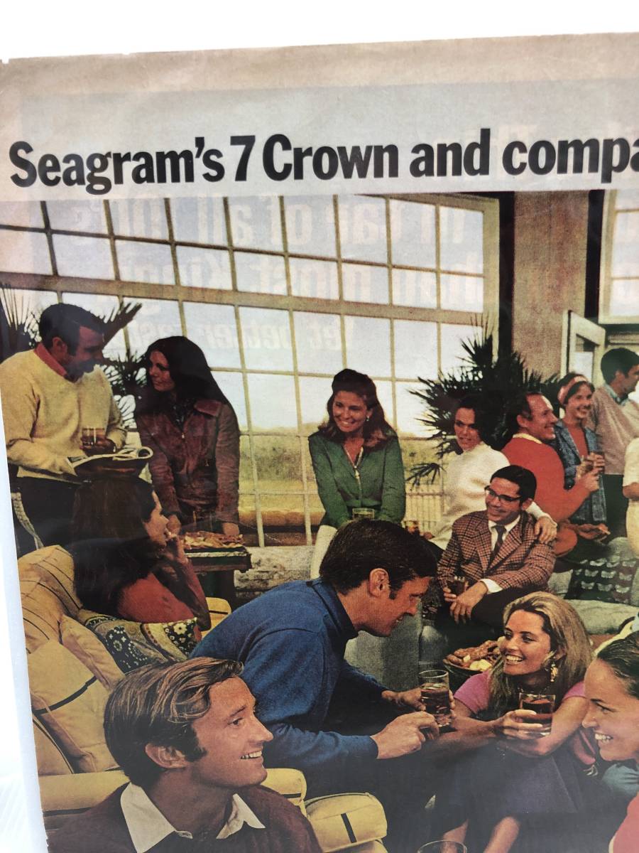 1970年10月16日号LIFE誌広告切り抜き1ページ【Seagram’s 7Crowns/アメリカンウィスキー】アメリカ買い付け品ビンテージおしゃれインテリア_画像5