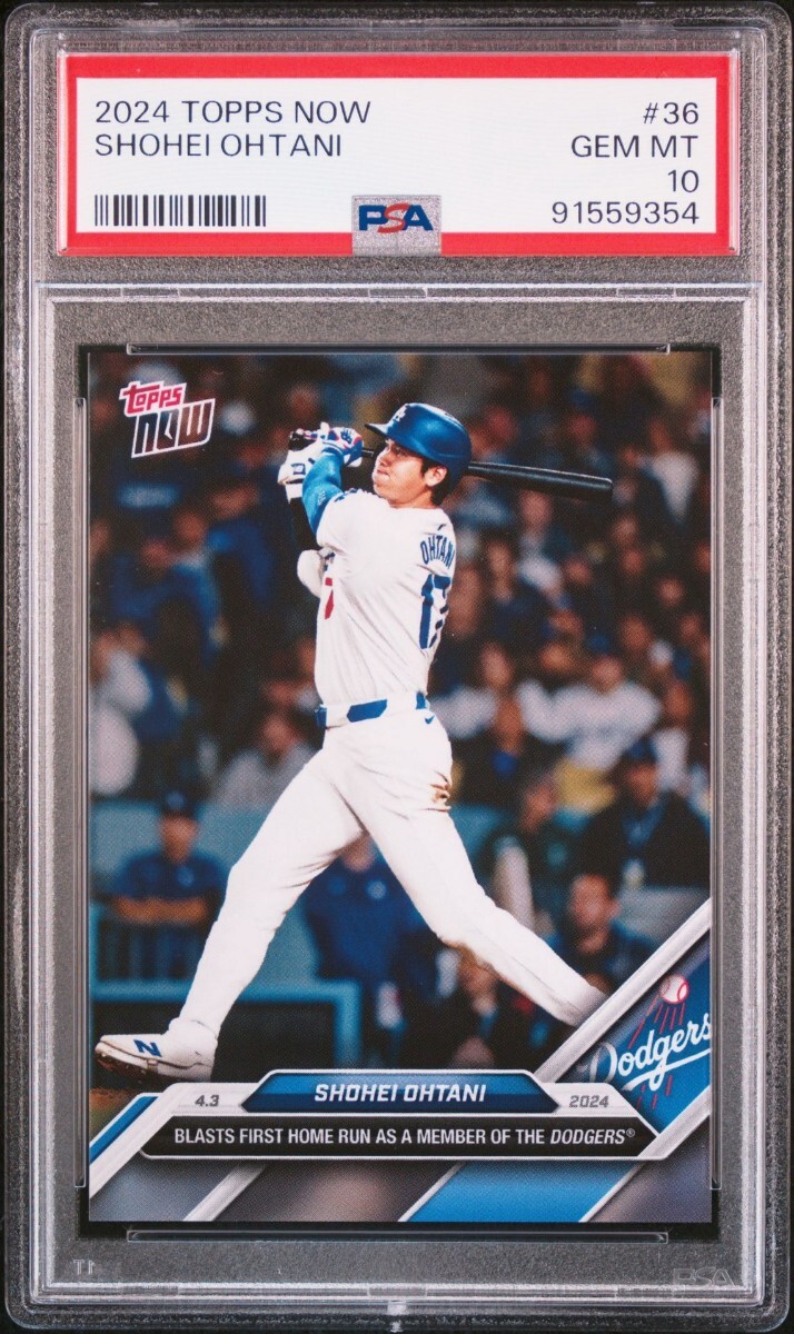 【PSA10】TOPPS NOW #36 大谷翔平 ドジャース SHOHEI OHTANI FIRST HOME RUN １円スタート②_画像1