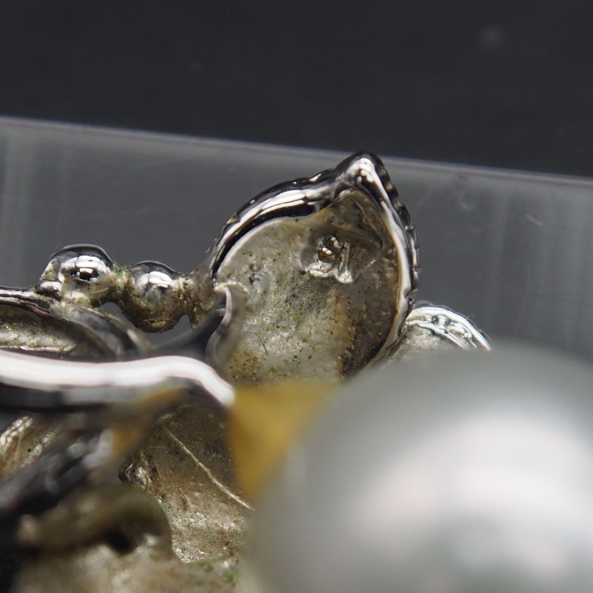 N309 大粒 淡水真珠 パール ペンダント トップ デザイン シルバー チャーム ヘッド 6月誕生石の画像6