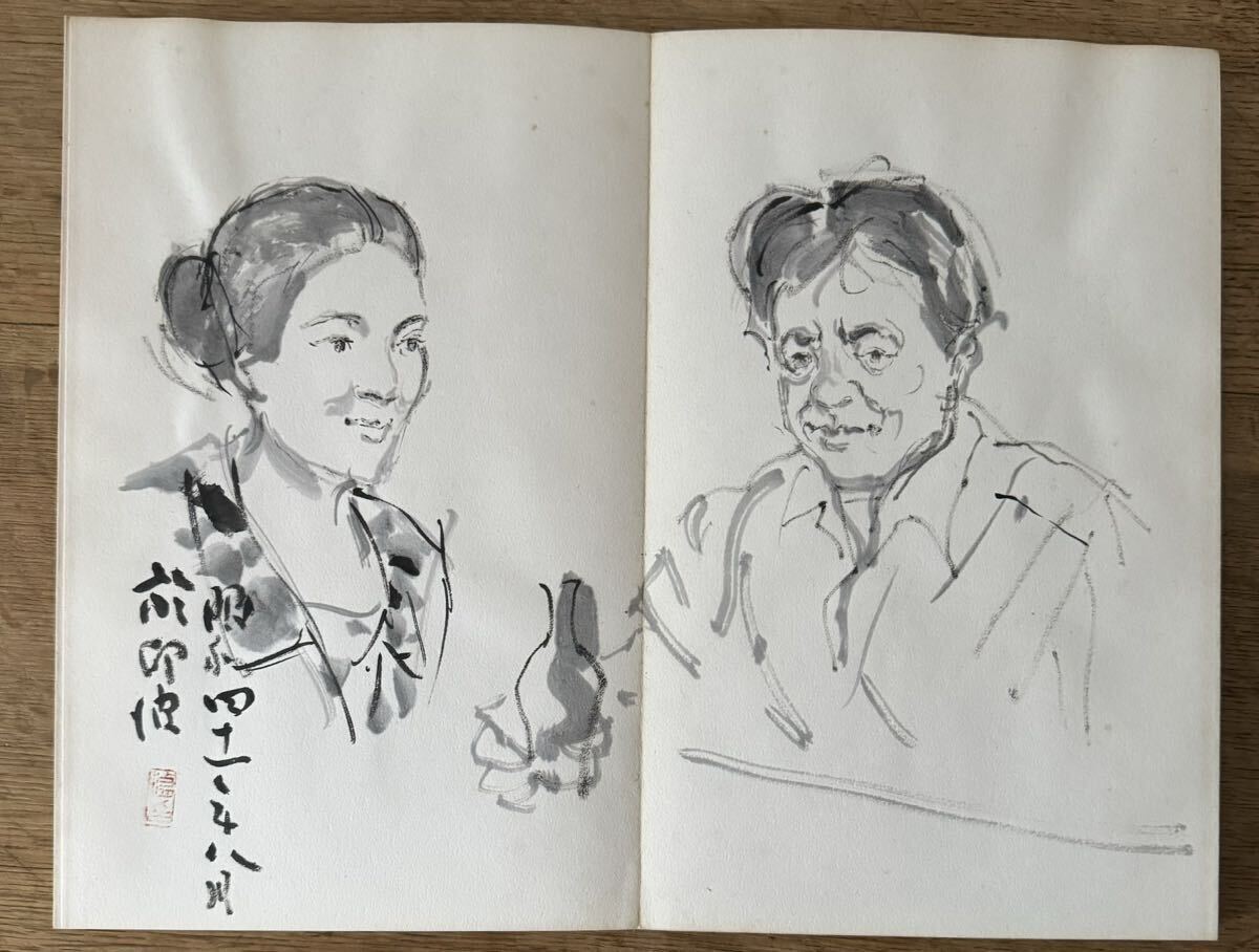 【真作】宮永岳彦　小島修　檜原祥太郎　久野修男　画帖　肉筆　洋画家　美人画　風景画_画像4