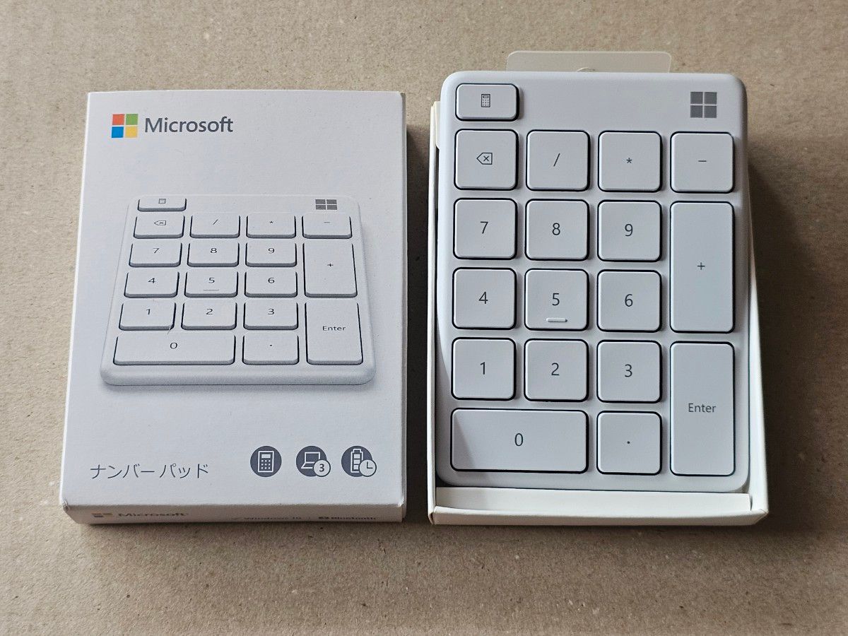 Microsoft ナンバーパッド Bluetooth テンキーボード ワイヤレス