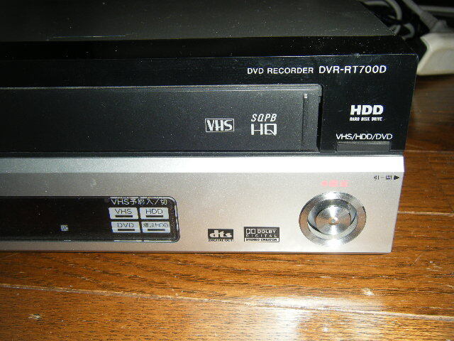 パイオニア VHS/DVD/HDD レコーダー DVR-RT700D ジャンク品_画像2