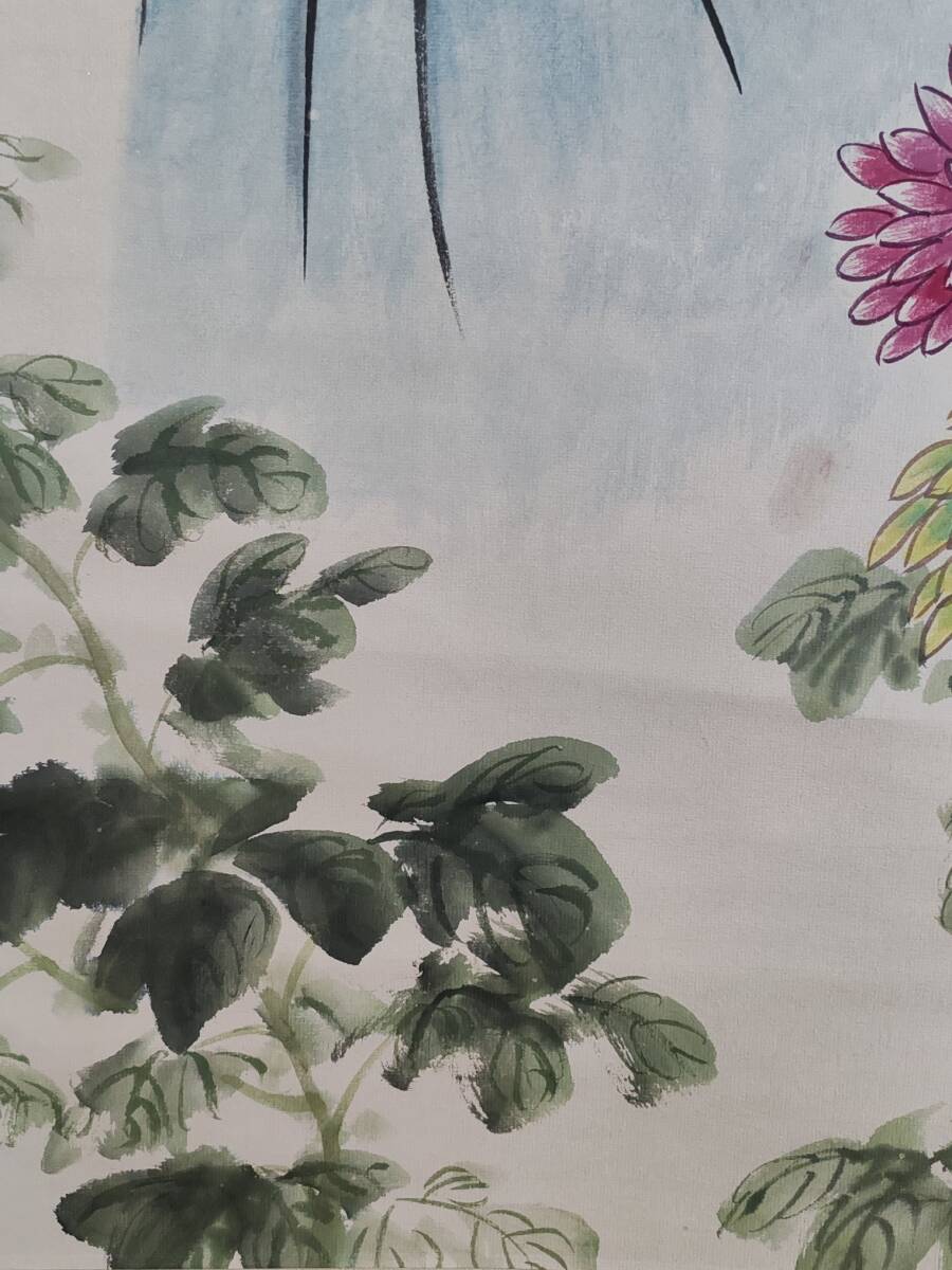 旧蔵 【中国近現代書画家 斉白石】人物画 中堂画 純手作り 宣紙 旧蔵 【中国近現代書画家 斉白石】人物画 中堂画 純手作り 宣紙