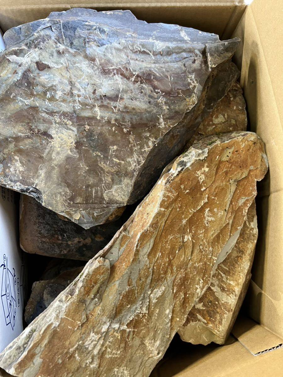 天然砥石相岩谷原石ガラ80サイズ約20kg 11の画像1