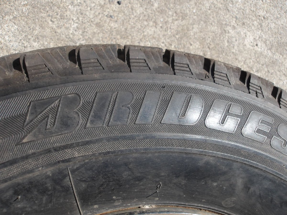 M296-ソ1 185/80R14 冬4本セット スタッドレス 91Q 185/80-14 185-80-14 ブリヂストン ブリザック REVO1 14インチ鉄ホイール_画像7