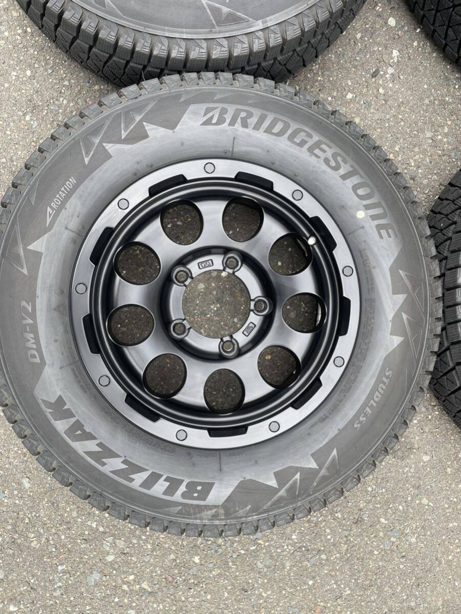 ブリヂストン ブリザック DM-V2 195/80R15 アルミ4本セット ジムニー_画像4