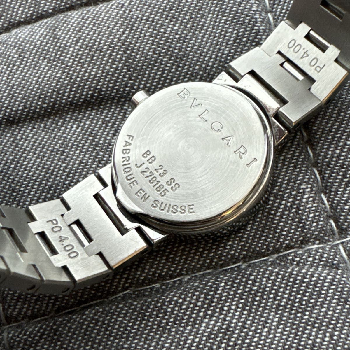 BVLGARI ブルガリブルガリ BB23SS 黒文字盤 腕時計