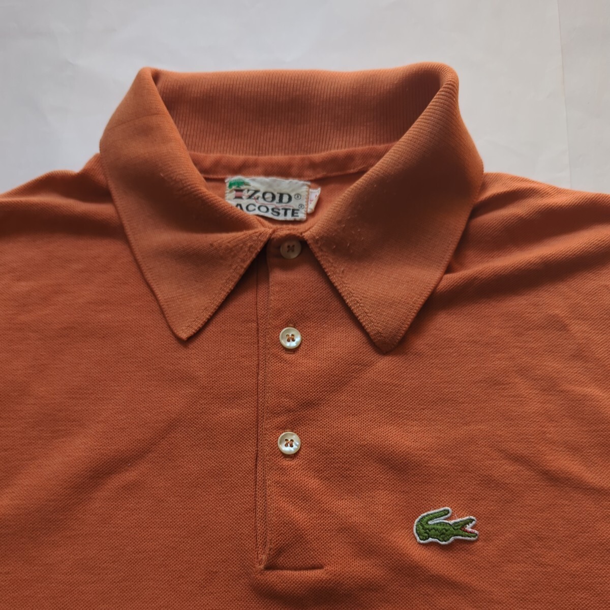 VINTAGE MADE IN USA IZOD LACOSTEポロシャツ 送料無料!の画像2