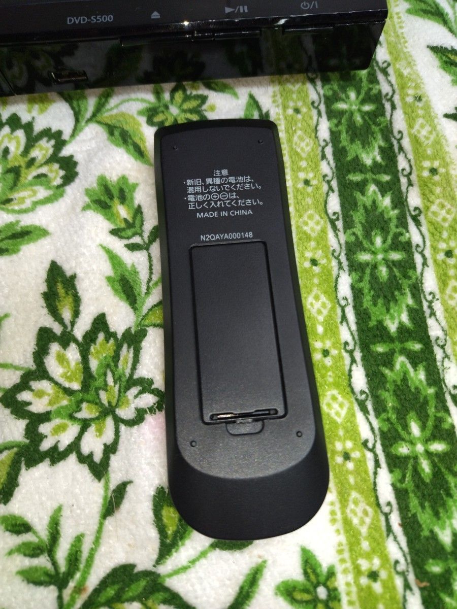 パナソニック Panasonic DVDプレーヤー ブラック DVD-S500 リモコン付き
