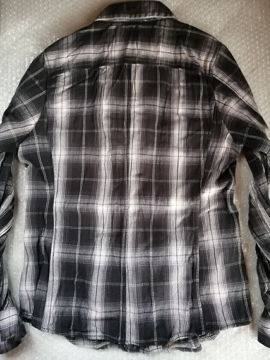 ジュンハシモト　フックシャツ　チェックシャツ　ネルシャツ　 長袖シャツ　サイズ2　美品！！_画像3