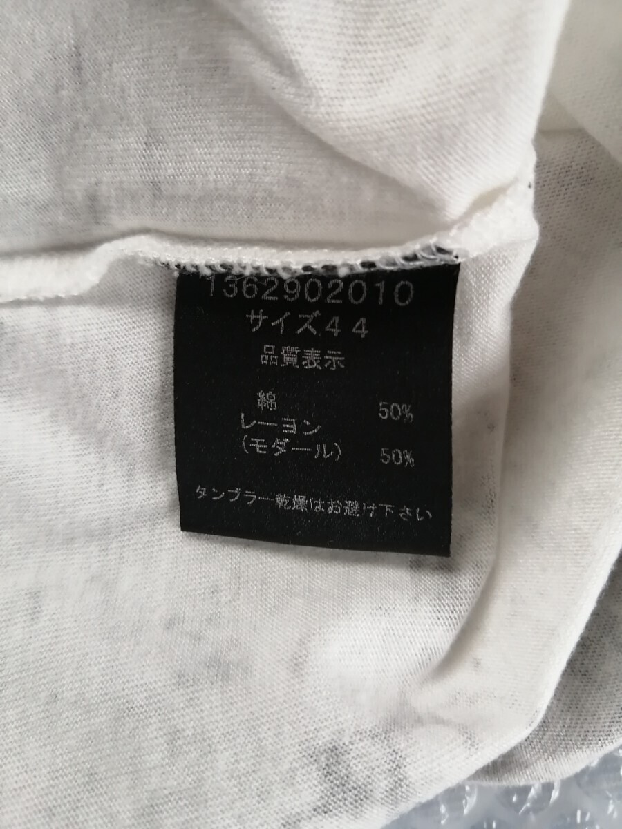 【訳あり】SHELLAC　シェラック　半袖　カットソー　Tシャツ　サイズ44_画像6