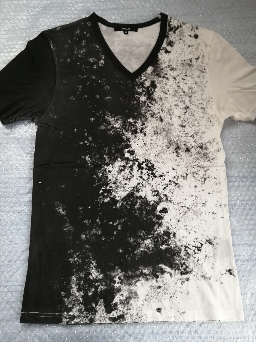 【訳あり】SHELLAC　シェラック　半袖　カットソー　Tシャツ　サイズ44_画像1