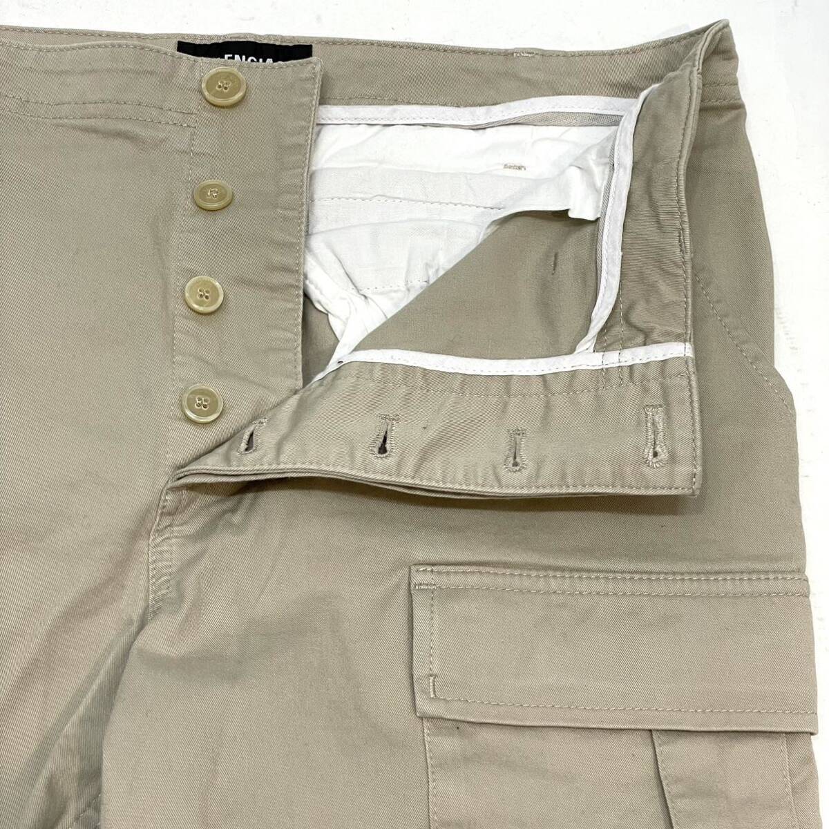 国内正規品 BALENCIAGA バレンシアガ 557301 TDP09 9501 CARGO PANTS ミリタリー カーゴパンツ ポケット ボトムス 48 ベージュ_画像9