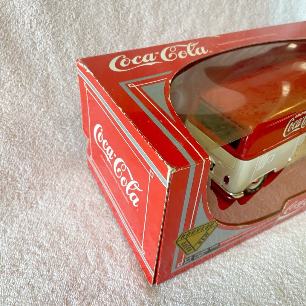 TheCocaColaCompany Coca Cola машина V.W.COMBI1966Ret.9508 brand DieCast Metal Toy Vehicles переводная картинка есть 1993 год производства не использовался нераспечатанный коробка повреждение есть 