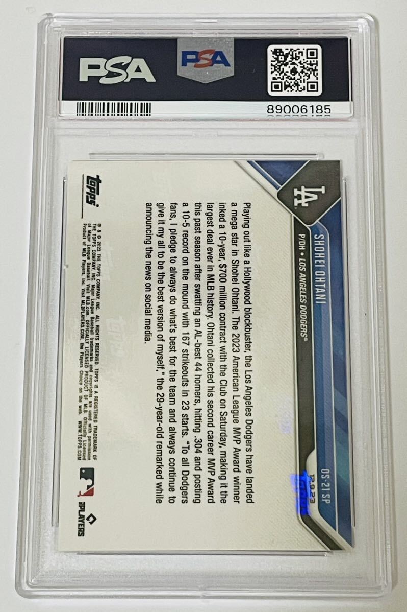 【PSA10】700枚限定 Topps 大谷翔平 レインボー #OS21 SP ドジャース 送料無料_画像2