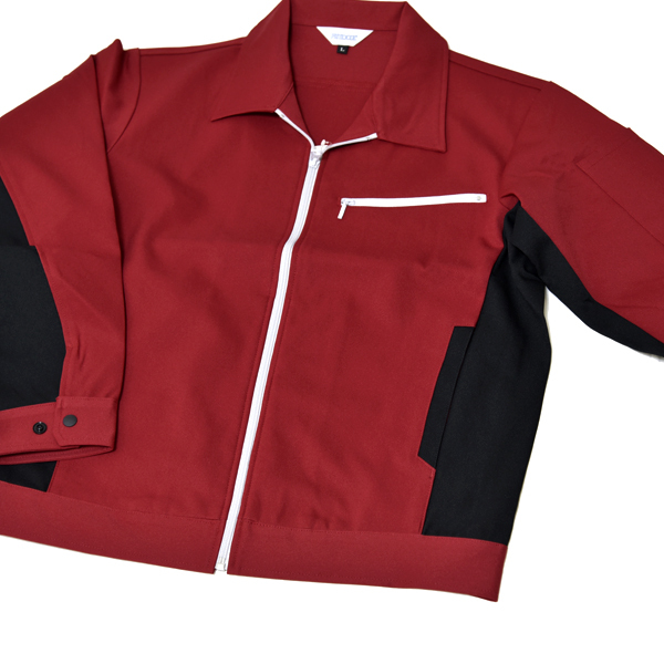 新品 PETICOOL ワークブルゾン LL XL レッド 長袖 ジャケット 未使用 作業着 メンズ レディース 男女兼用 ボルドー 赤