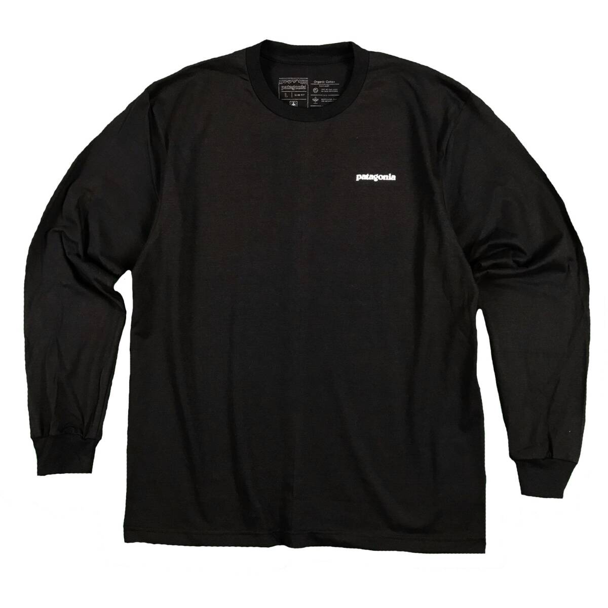 １円～ 送料無料 パタゴニア P6ミッション 美品 L 黒 長袖Tシャツ ロンT アウトドア カリフォルニア CA LAの画像2