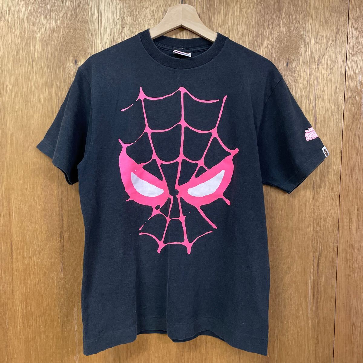 BAPE APE MARVEL エイプ スパイダーマン Tシャツ Mの画像1