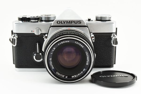 [美品] オリンパス OLYMPUS OM-1 一眼レフ 35mm フィルムカメラ + F.ZUIKO AUTO-S 50mm f/1.8 2131921_画像1