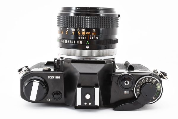 [良品] キヤノン Canon AE-1 一眼レフ 35mm フィルムカメラ ブラック 黒 + FD 50mm f/1.4 S.S.C 2137285_画像5