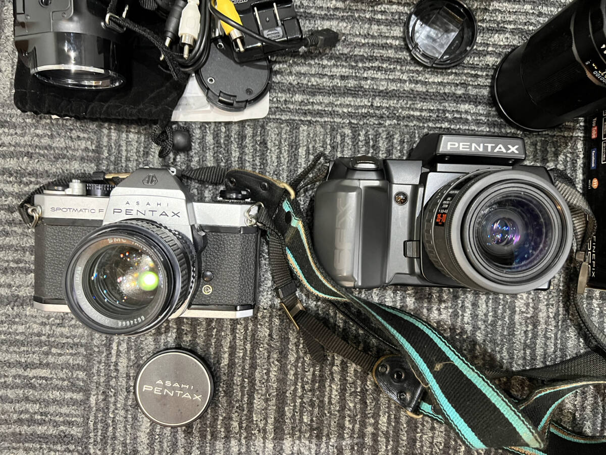 1 jpy ~ Canon Olympus Minolta Fuji film Pentax camera lens etc. junk summarize 