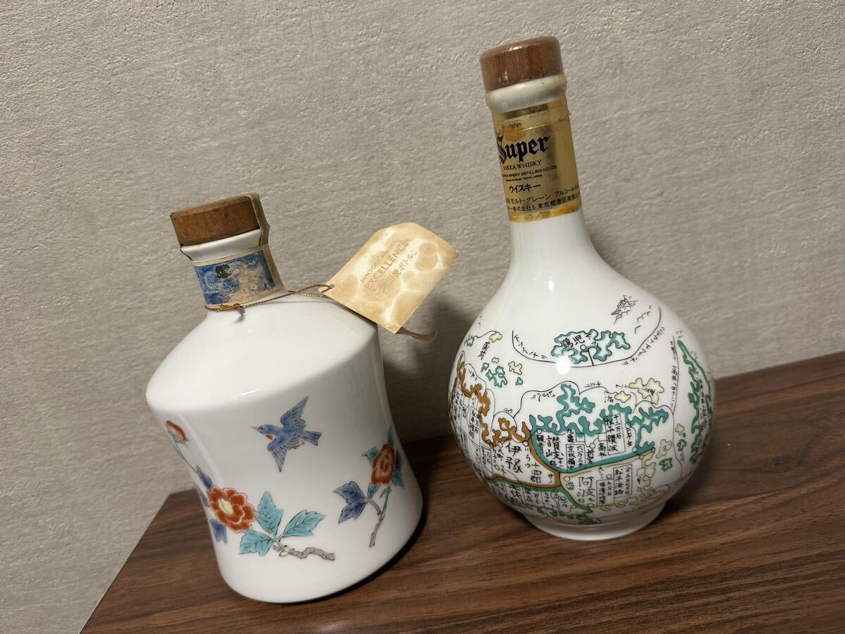  Arita . bottle SUNTORY whisky Suntory NIKKAnika super nika old sake 2 pcs set 