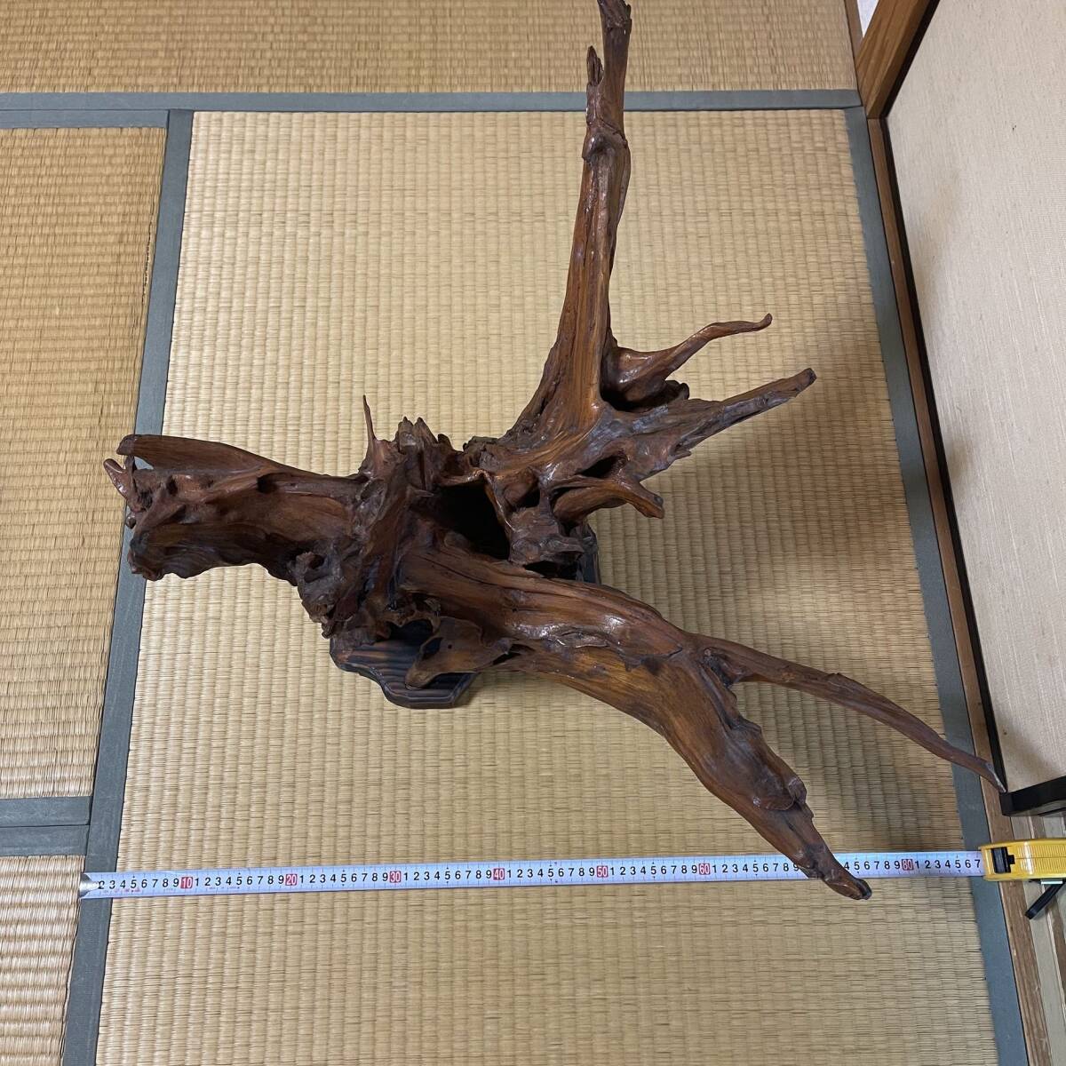 天然木の置物(台座付き)床の間飾り(和室) オブジェ 天然木の置物(台座付き)床の間飾り(和室) オブジェ