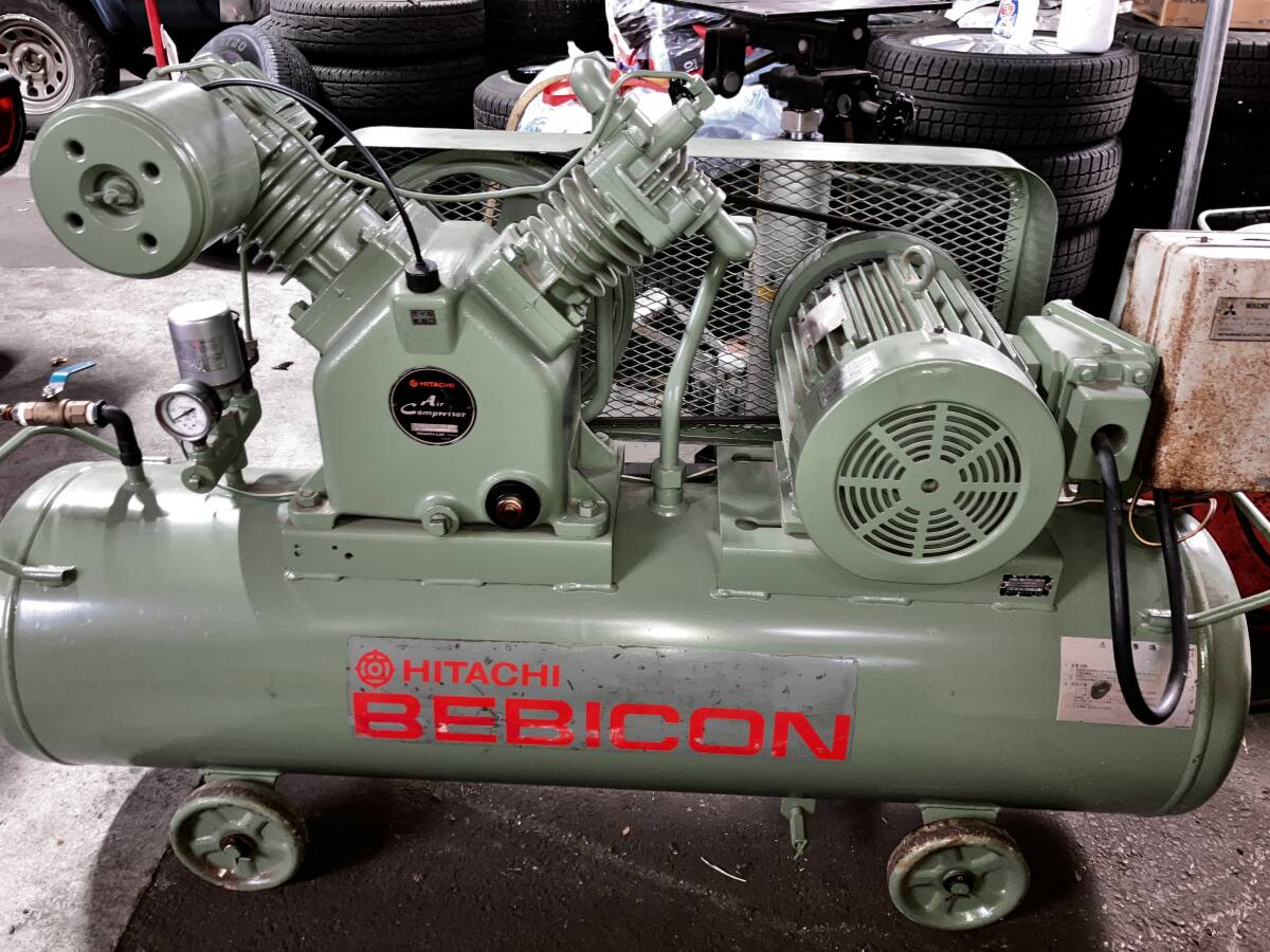  Hitachi air compressor be Vicon three-phase 200V 3.7Kw 5 horse power receipt limitation 