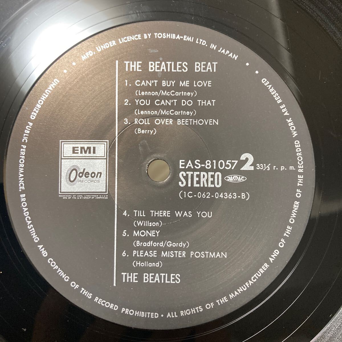 The Beatles 【The Beatles Beat】国内盤 LP Odeon EAS-81057 Rock 1978 ビートルズ_画像6