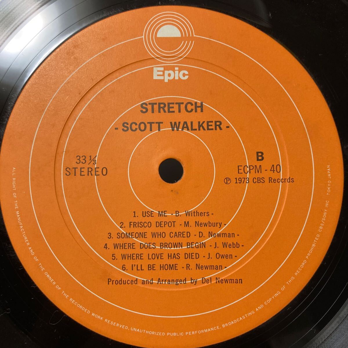 Scott Walker スコット・ウォーカー【Stretch 心のつぶやき】国内盤 LP Epic ECPM-40 Rock 1973_画像6