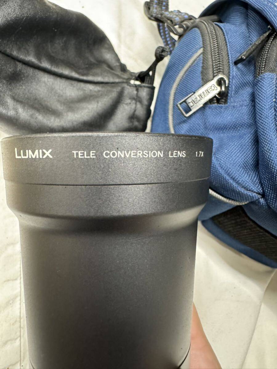 1 jpy start Panasonic digital camera LUMIX ( Lumix ) black DMC-FZ18 lens DMW-LT55 DMW-LA3 set extra attaching 